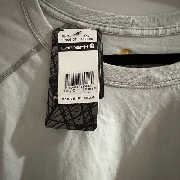Carhartt Force FR T Shirt 3XL Relaxed Fit Short Sleeve CAT‎ 2 Gray NWT - Picture 5 of 9